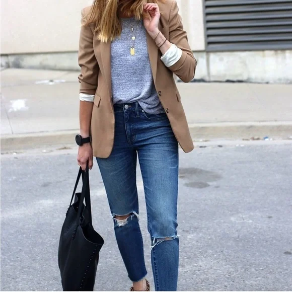 NWOT MADEWELL 9” High Riser Skinny Skinny Distressed Jeans - Picture 1 of 9